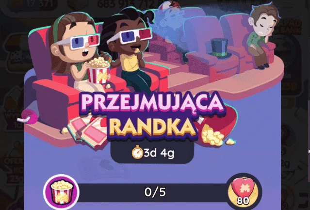 Monopoly Go Przejmujaca Randka Wydarzenie (lista nagród)